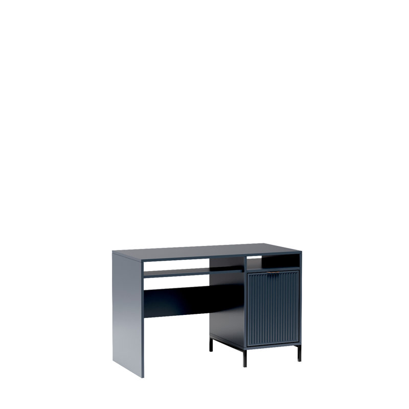 Linkastyles Metal Base Computer Desk, Indigo