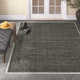 Shenade Geometric Handmade Charcoal Area Rug