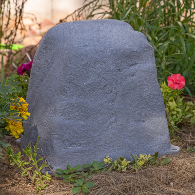 Flat-Top Artificial Landscape Rock with Stakes