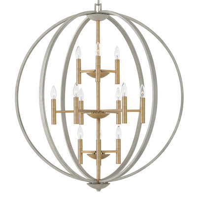 Euclid 12-Light Globe Pendant