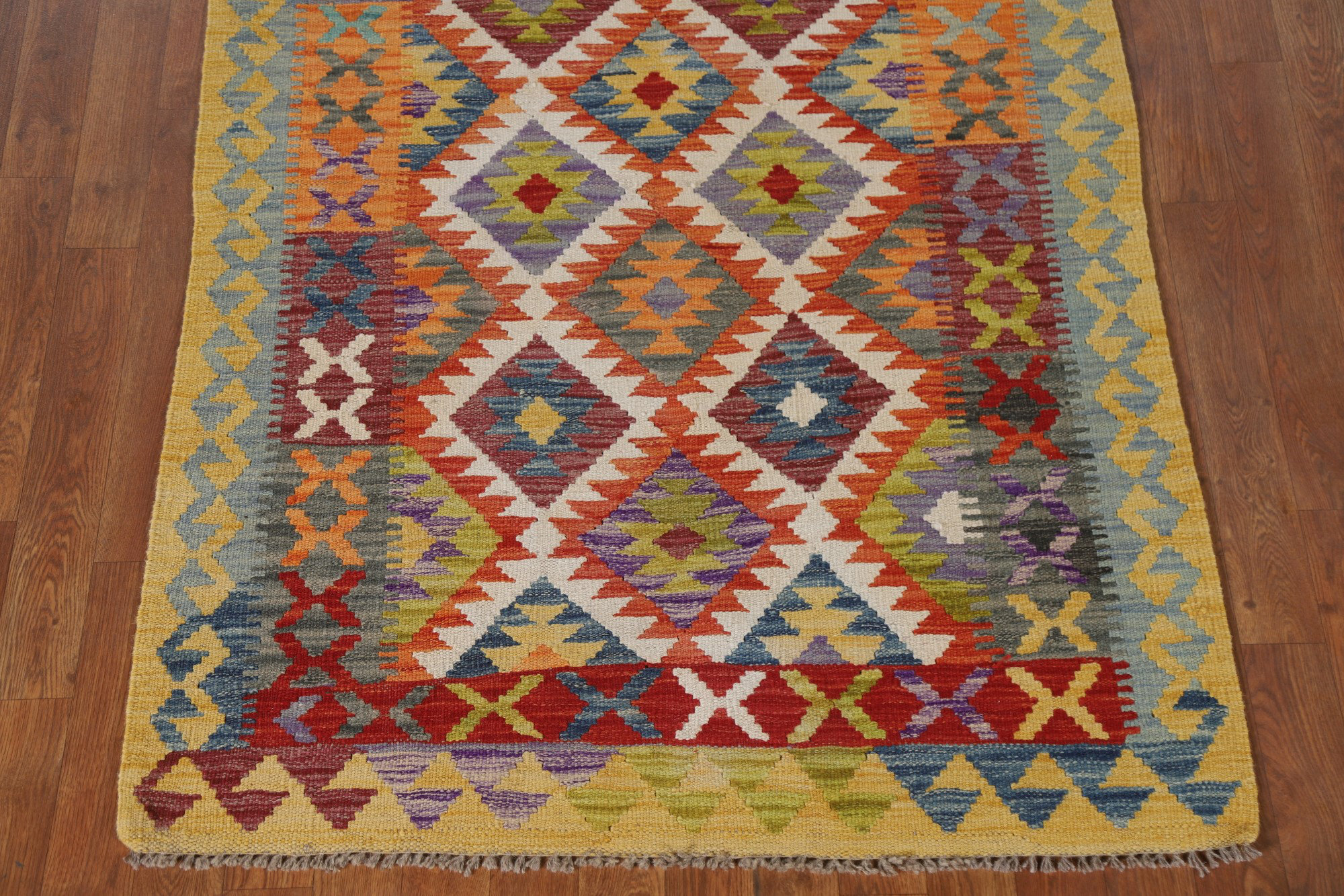 Dakota Fields South Western Kilim Wool Accent Rug 4x5 | Wayfair