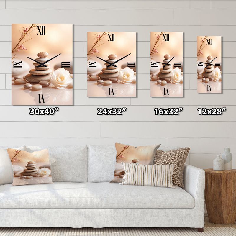Horloge murale en pierre Spa Spa Serenity, Grand