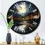 Horloge murale Black Bridge At Dusk-870419353