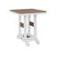 Berlin Gardens Garden Classic Regular Top With White Base Square Bar Table-1058201070-1058201058