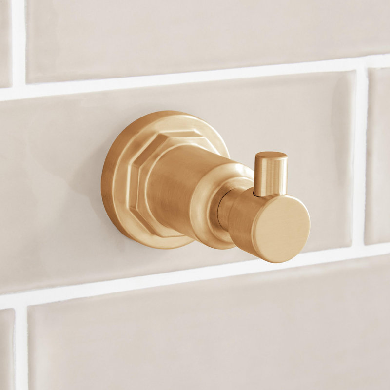 Greyfield Robe Hook, Brushed Gold