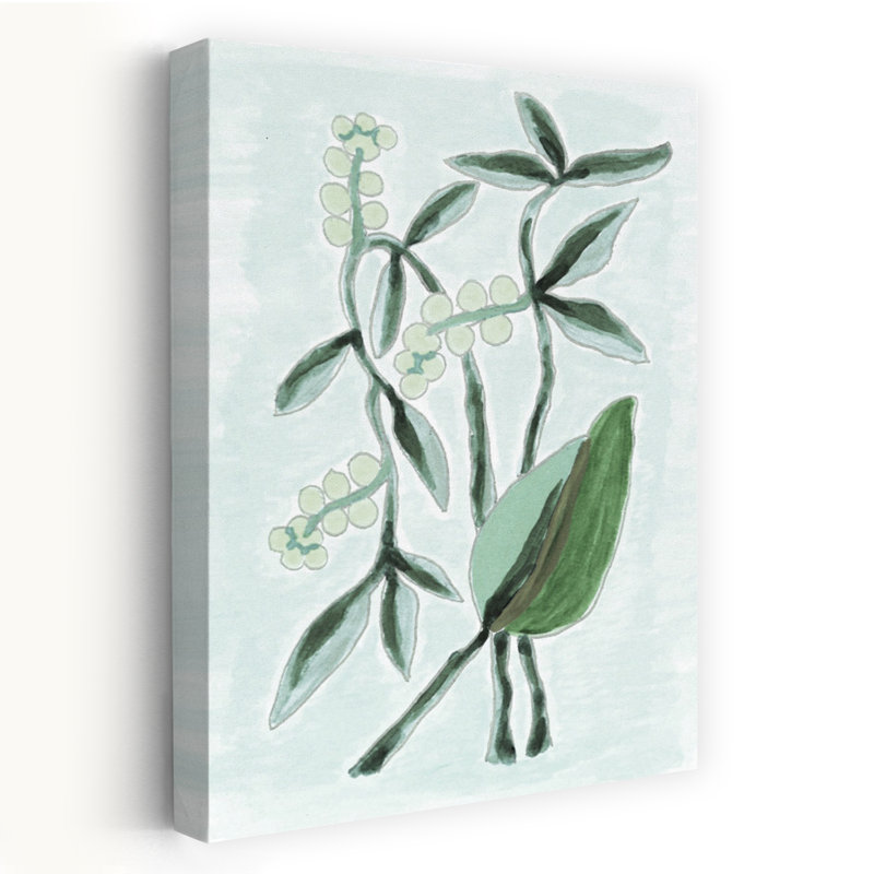 Art contemporain, plante côtière abstraite, art mural, H 60 po x l 40 po