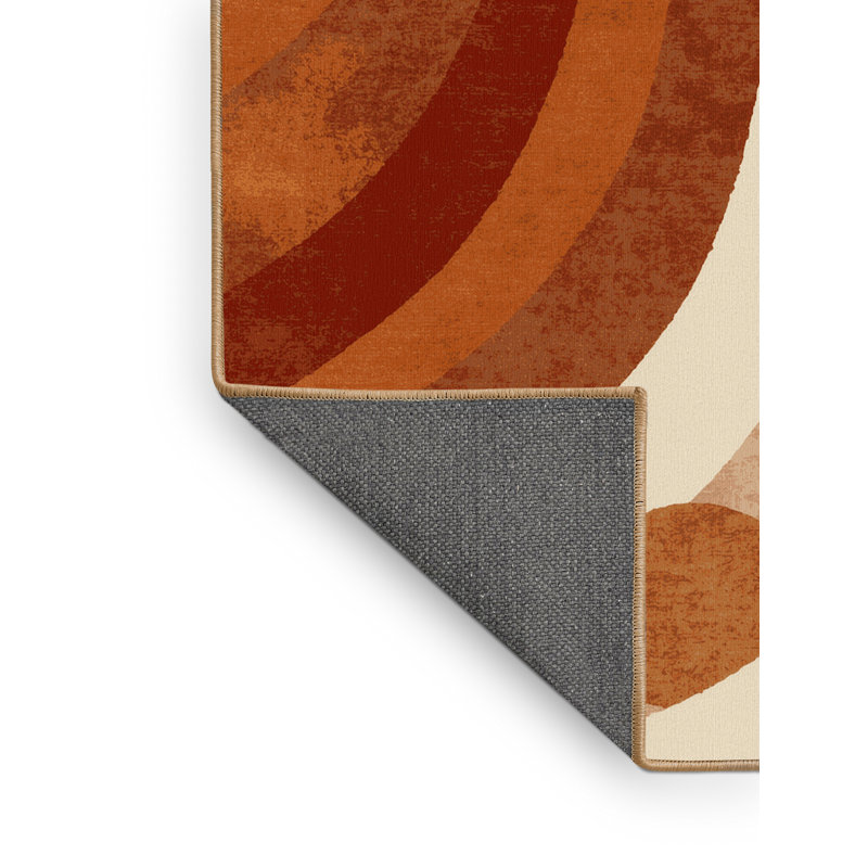 Soft Plush Jamestown Iguazu Falls Argentina Contemporary Ombre Area Rug in Brown – LightBrown Binding, 2x5