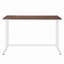Bureau d'écriture en noyer et blanc avec port USB-1958361366