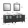 Karson 84'' Double Bathroom Vanity with Engineered Marble Top with Mirror