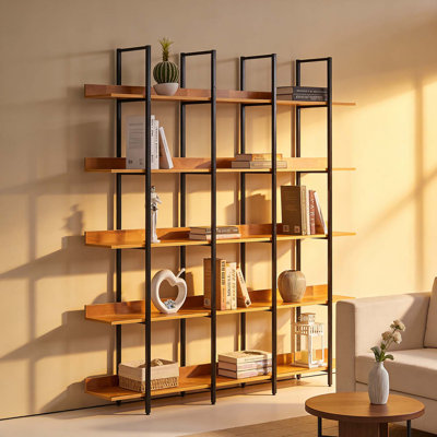 5 Tier Vintage Industrial Style Bookcase