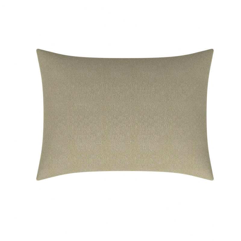 Abstract Feather Reversible Throw Pillow, 26"H x 39"W, Gray