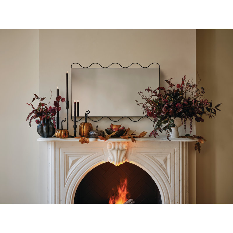 Diaz Metal Tabletop Candlestick, Black, 14" H x 5" W x 5" D