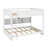 Queen Over Queen Bunk Bed With Cabinets And USB-1908737014
