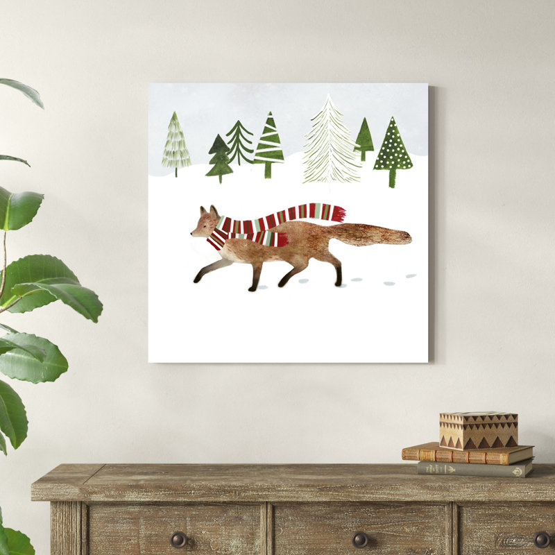 «Woodland Christmas II» par Victoria Borges - impression sur toile tendue, H 30 po x l 30 po