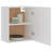 vidaXL Hanging Cabinet Lyon White 50x31x60 cm Engineered Wood