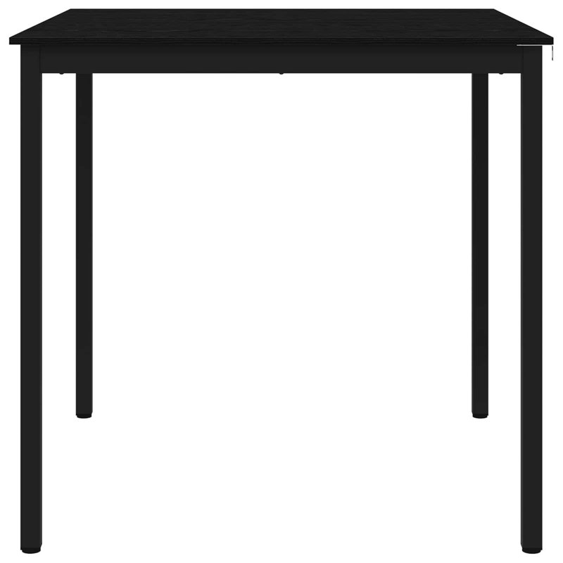 Standing Bar Table Engineered Wood, 105cmH x 110cmL x 110cmW, Black
