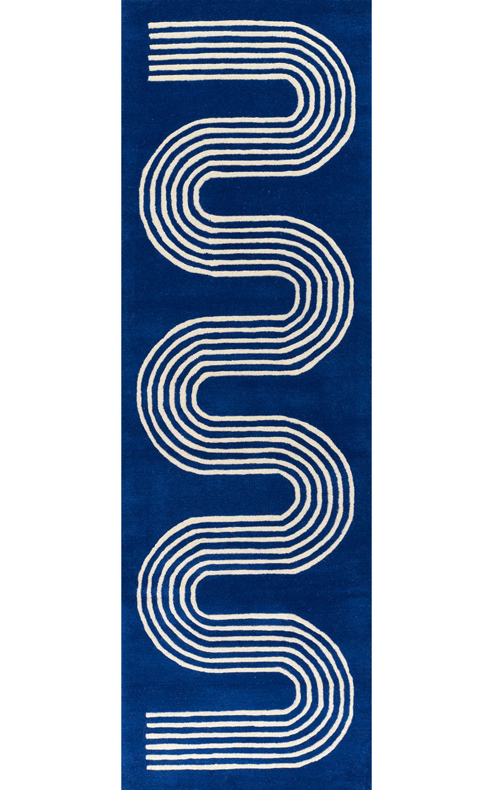 Gemmell Hand-Tufted Geometric Wool Rug, Runner 2'6" x 8'