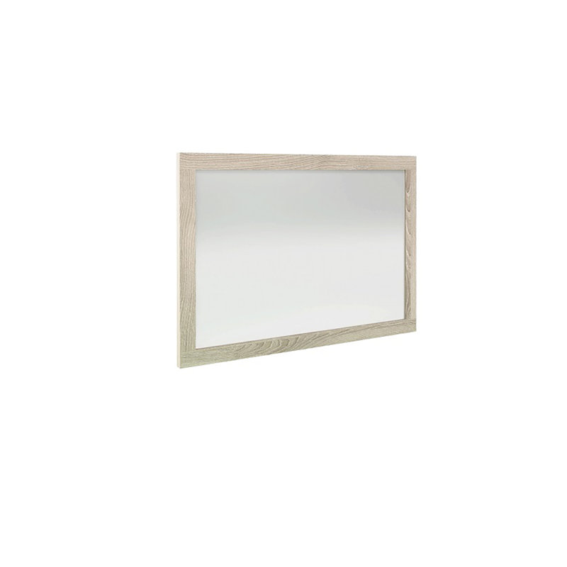 Casteel Glass Flat Wall Mirror, Molina Grey Ash