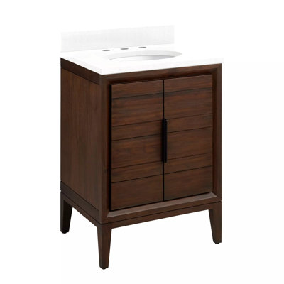 24" Aliso Single Bathroom Vanity Set with Oval Undermount Sink