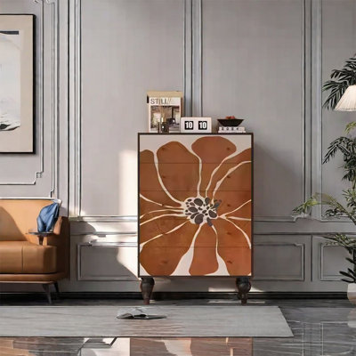 Armoire de rangement en bois massif avec plateau spacieux