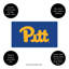 Tapis polychrome en PVC, 16 po x 28 po, Université de Pittsburgh