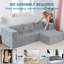 Canapé modulaire avec méridienne Boneless Cloud-1716898948