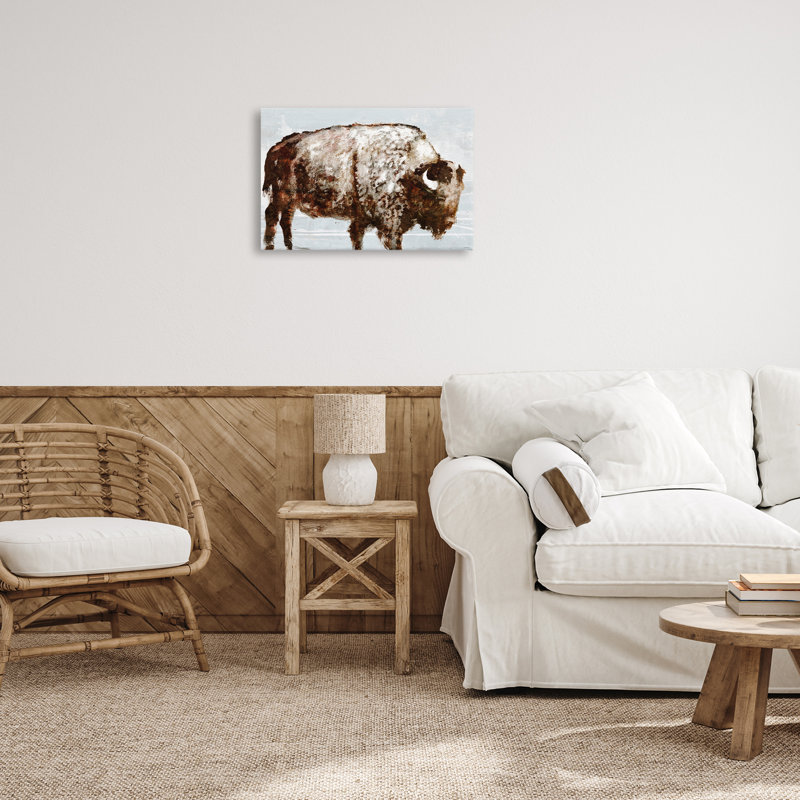 "Abstract Buffalo Impression", art mural par Dan Meneely, H 16 po x l 24 po