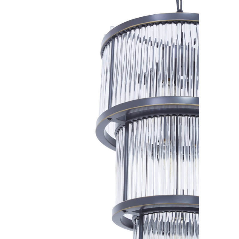 Conerly 8 - Light Drum Chandelier, Black