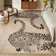 Modern Washable Area Rugs Non-Shedding Kids Playroom Rug Stain Resistant Accent Carpet