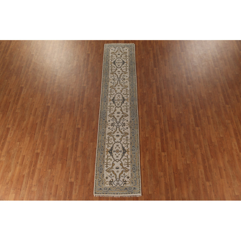 Tapis de couloir oriental fait à la main 2 x 12 po