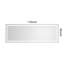 Miroir de salle de bain 118 "X 36" à DEL avec cadre en aluminium, 3 températures de couleur, fonction de mémoire, gradation continue, noir mat, améliorer l'efficacité de l'éclairage, brouillard, mémoire, ajouter du style à