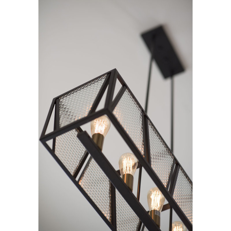 Lustre linéaire à 5 lumières Deandra