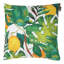 Lemon Leaf Print Indoor-Outdoor Cushion, Multicolour