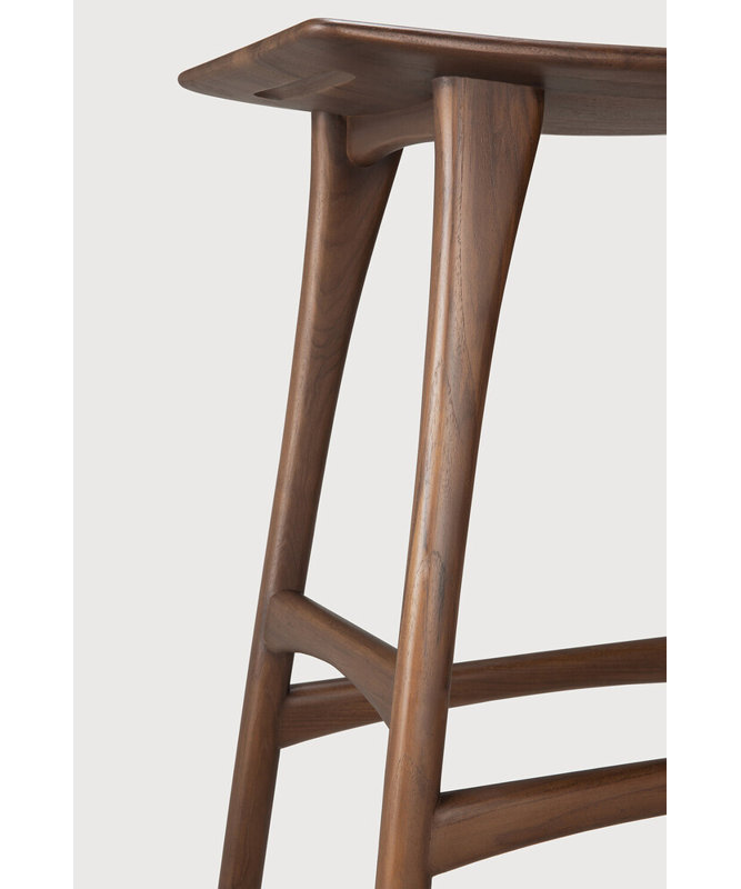 Osso Solid Wood, Teak, Counter Stool (26.5" Seat Height)