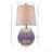 1-Piece Modern Green Glass Accent Lamp