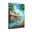 Scénique et paysages urbains au-dessus de l'eau Maldives Bungalow tropical avec vue sur l'océan et terrasse en bois-920431194