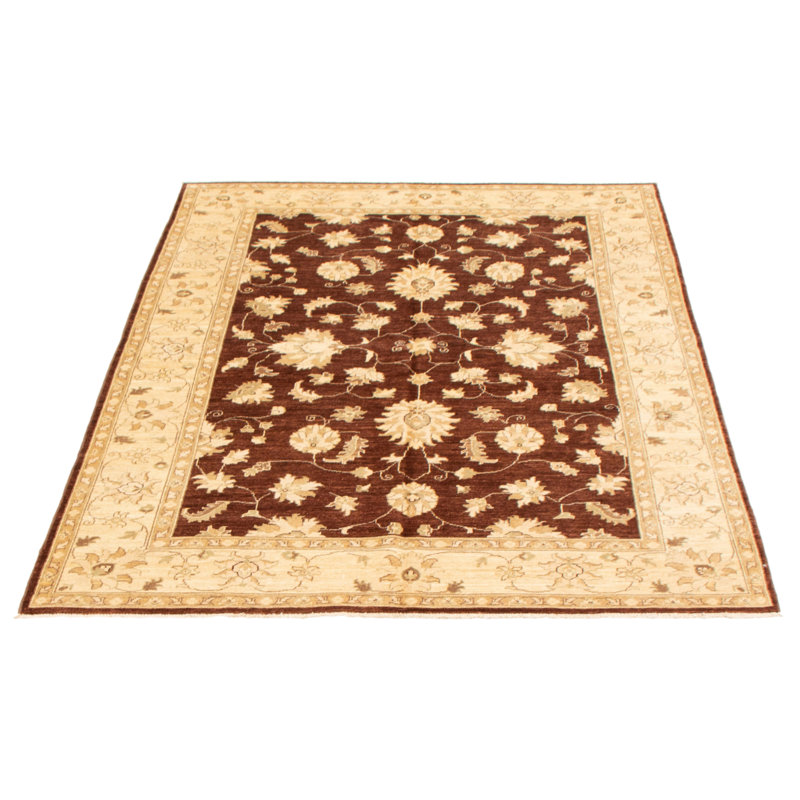 Tapis brun foncé Peshawar Oushak 5 pi 9 po x 8 pi 0 po