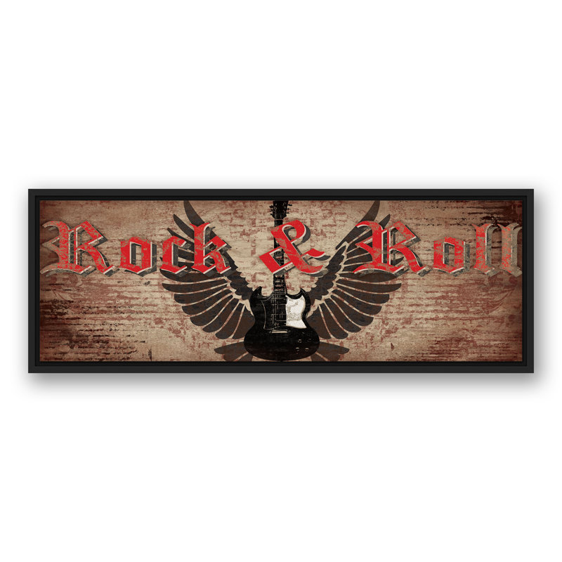 Rock and Roll, reproduction d'art sur toile, L 35,75 po x H 13,75 po