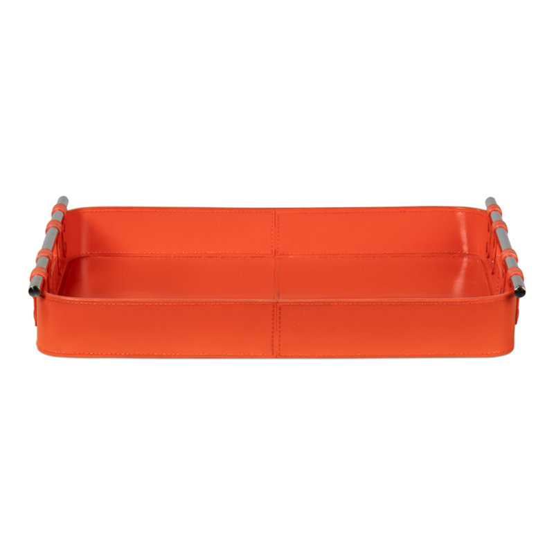 Shagreen Decorative Tray, Orange