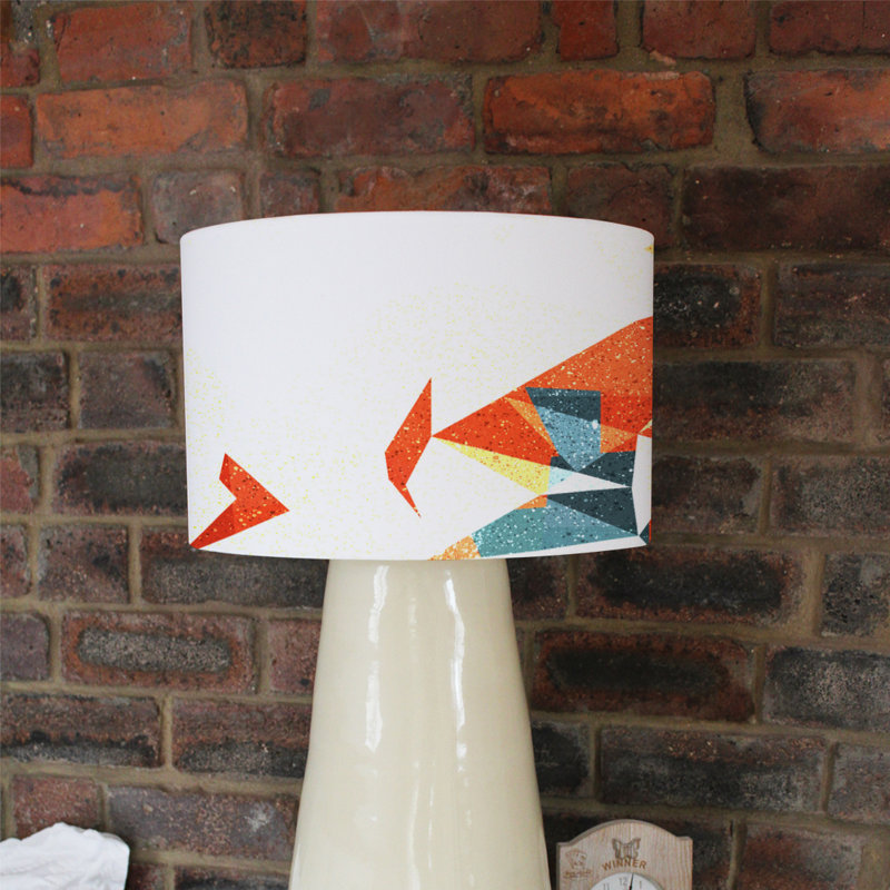 Cotton Drum Lamp Shade ( Uno ), 22cm H x 25cm W x 25cm D