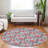 Premium Machine Washable Cerrito AMF204 Pink Rug-109613178