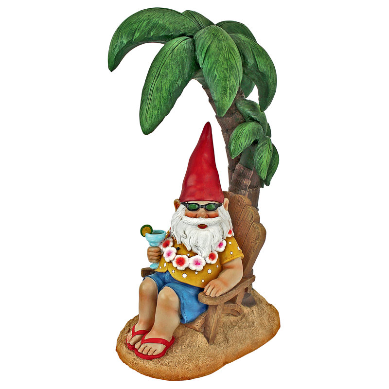 Statue de jardin Beach Comber Gnome Dude