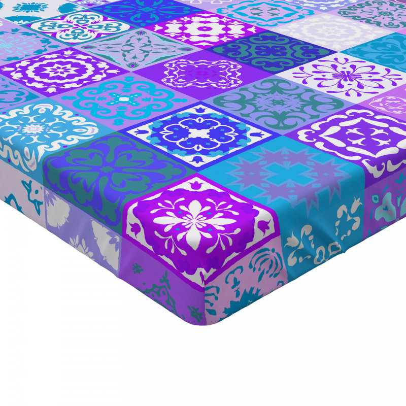 Microfiber Patchwork Fitted Sheet, Full/Double Fitted Sheet