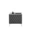 Chaise en velours gris Kujawski