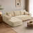 Velours côtelé beige sélectionné