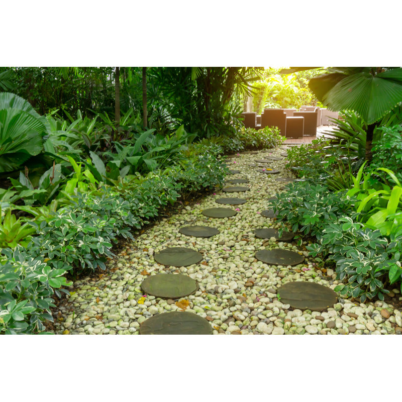 Garden Path - Photographie sur toile tendue, H 8 po x l 12 po