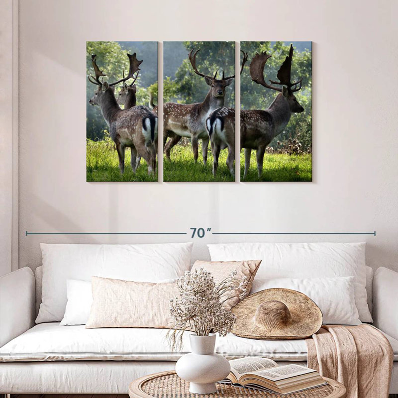 Brampt Deer Alliance, 28" H x 45" W