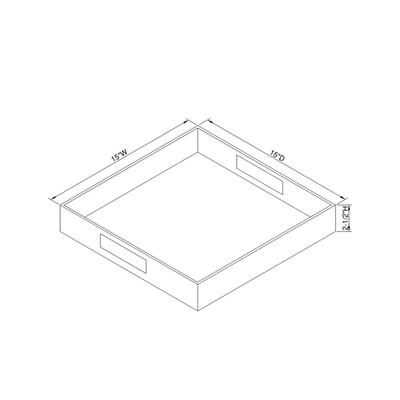 Scalamandre Maison Tray, Yellow
