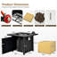 Moorebank Square Steel Propane Smokeless Fire Pit Table with Hidden Fuel Tank