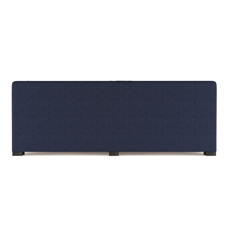 Crosby Slope Arm Daybed, Vintage Leather Blanc, Ebony